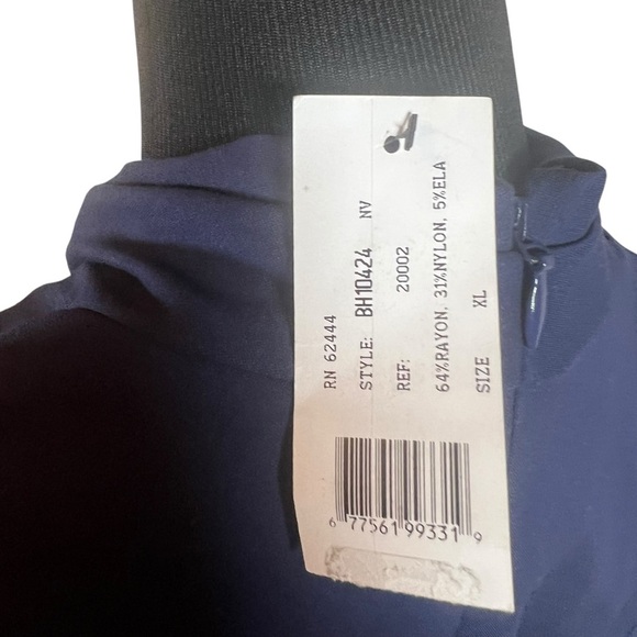 Nicole Miller- Elegant Navy Sleeveless Dress. Size XL NWT - Picture 5 of 7
